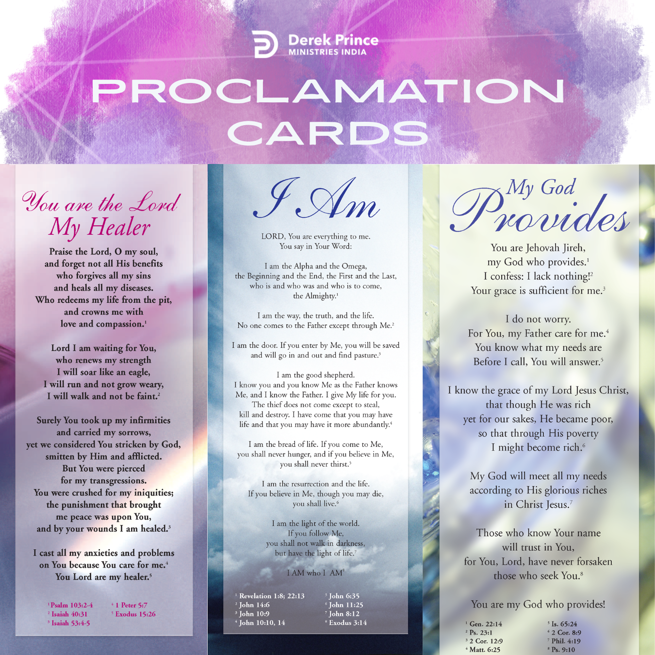 English Proclamation Cards