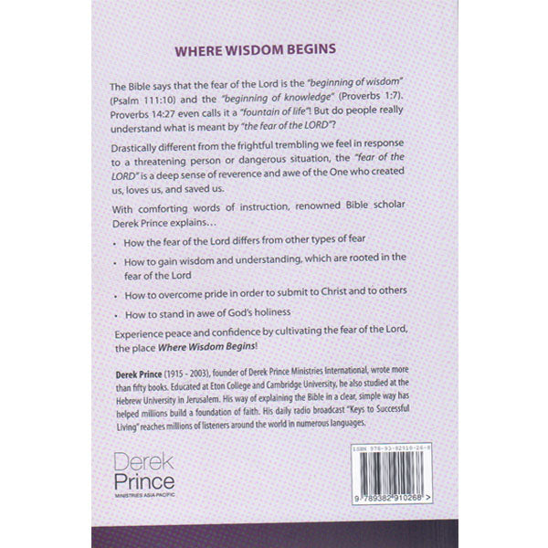 Where Widom Begins - English